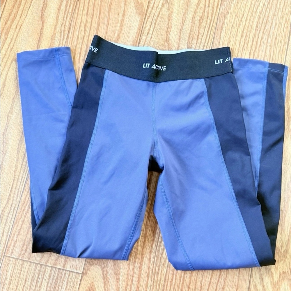 LIT ACTIVE LEGGINGS Size Small Blue
